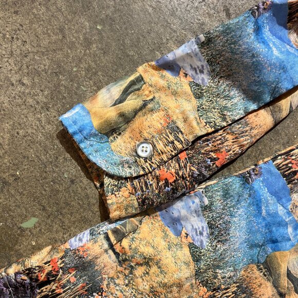 Vintage 1970s Joe Namath by Arrow All-over Photo Print Shirt - Picture 5 of 5